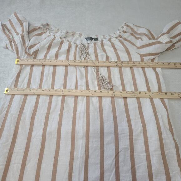 Mlle Gabrielle ladies peasant sundress white Size 3x nautical beachy vibes - Picture 5 of 9